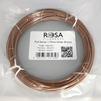 PLA Starter Glitter Bronze 100g ROSA3D
