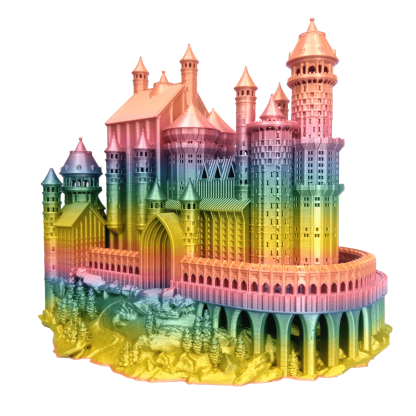 PLA_Rainbow_Silk_castle_1